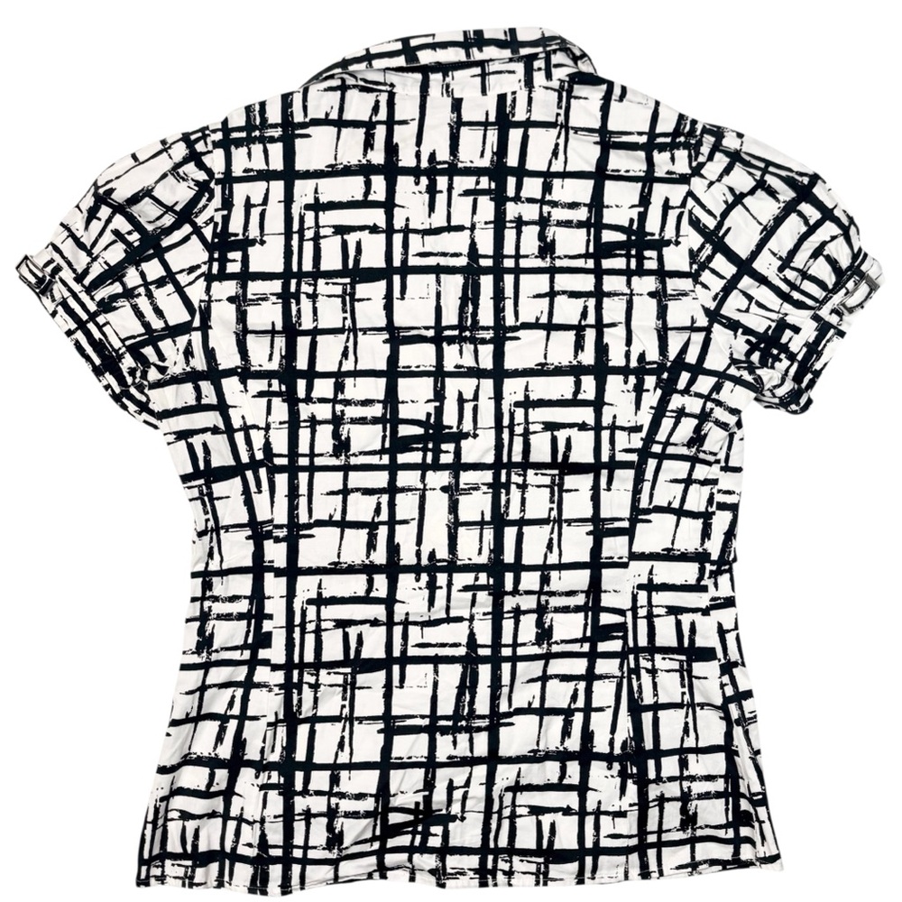 Y2K Abstract Button-Up Top - Picture 2 of 7